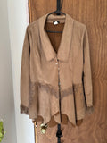 Venus Suede Jacket with Lace Detail - XL