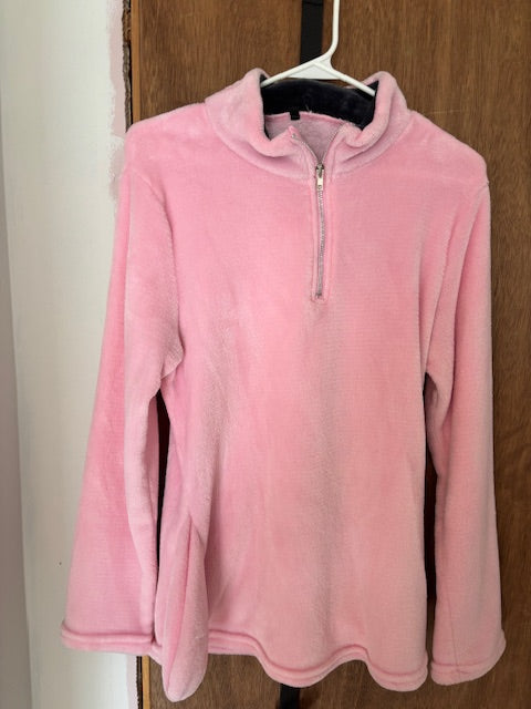 Mid zipper pink sweat shirt