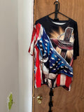 Cross & Flag Graphic T-Shirt - XL (New)