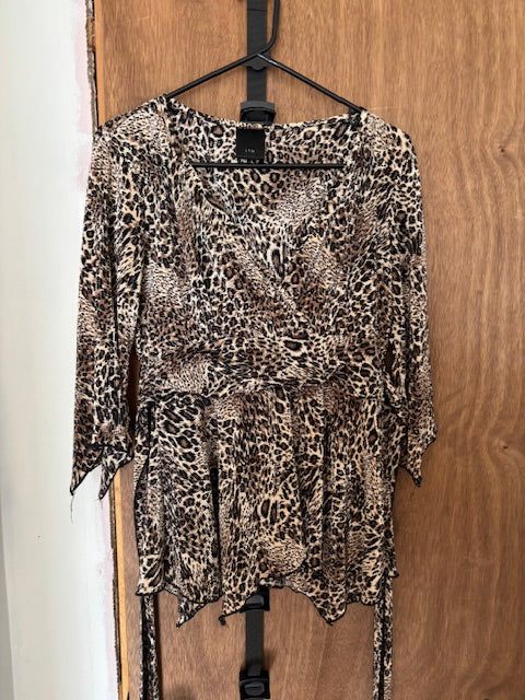 Cheetah Print Blouse - Medium
