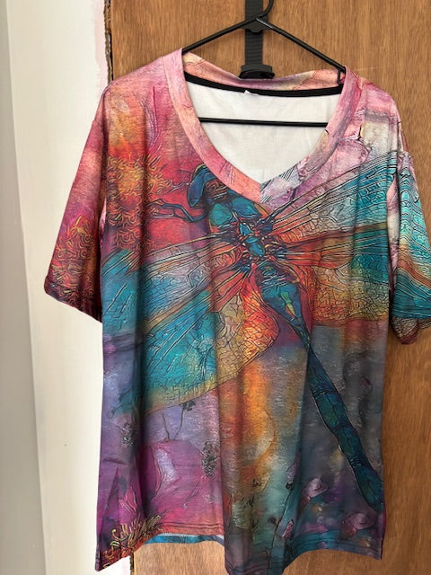 Multicolored Graphic T-Shirt - XL (New)