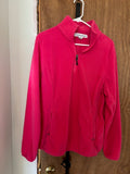 Pink Half-Zip Pullover with Pockets - XL
