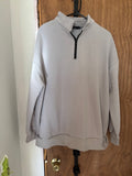 Gray Half-Zip Sweatshirt - XL (New)