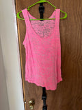 Pink Sheer Tank Top - Large