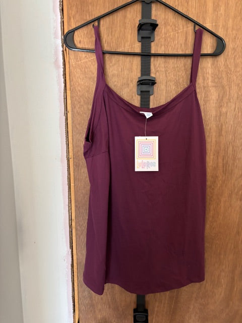 LuLaRoe Maroon Tank Top - XL (New with Tags)