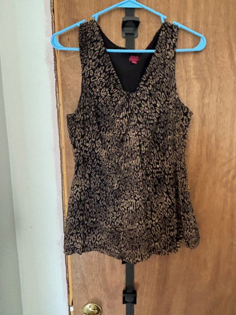 Black & Brown Design Tank Top - Medium