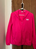 Pink Windbreaker with Hood - Large (New)