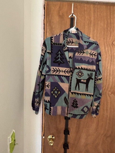 Aztec Multicolored Full-Zip Jacket - Large