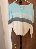 Blue & White Sweater - Large (As-Is)