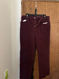 Maroon Jeans – Size 14 (Brand New)